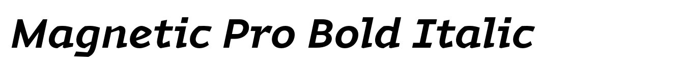 Magnetic Pro Bold Italic